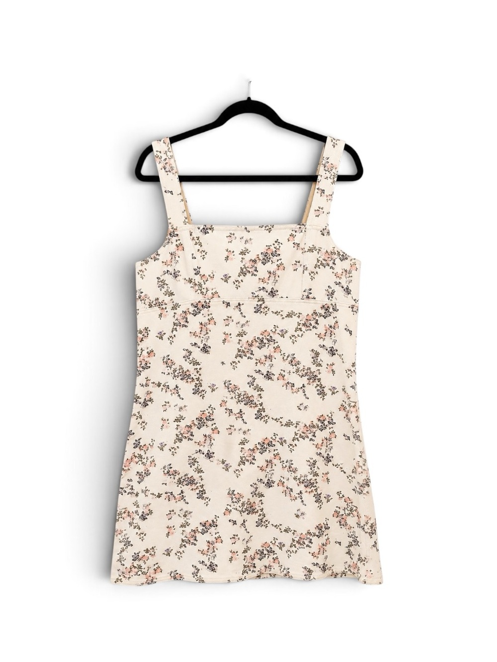 Rag and Bone Denim Cream Floral Dress Size LG EUC